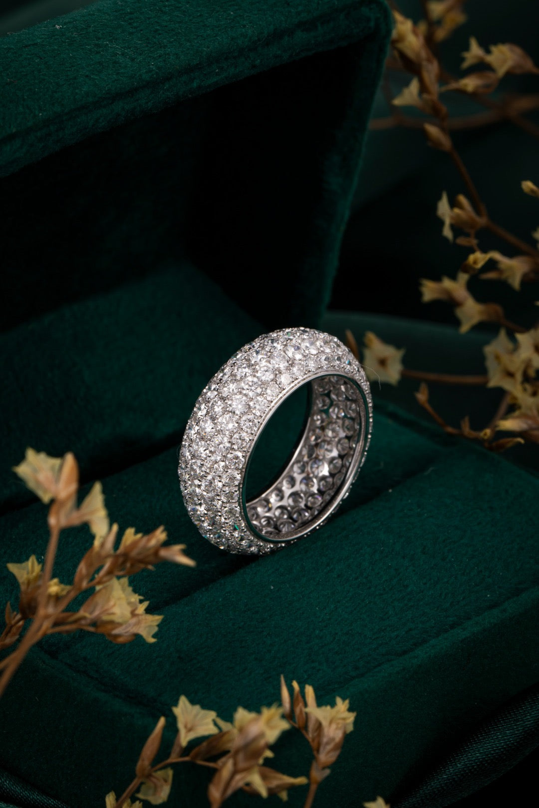 Full Pavé Wide Lab-Grown Diamond Band 5.12CT