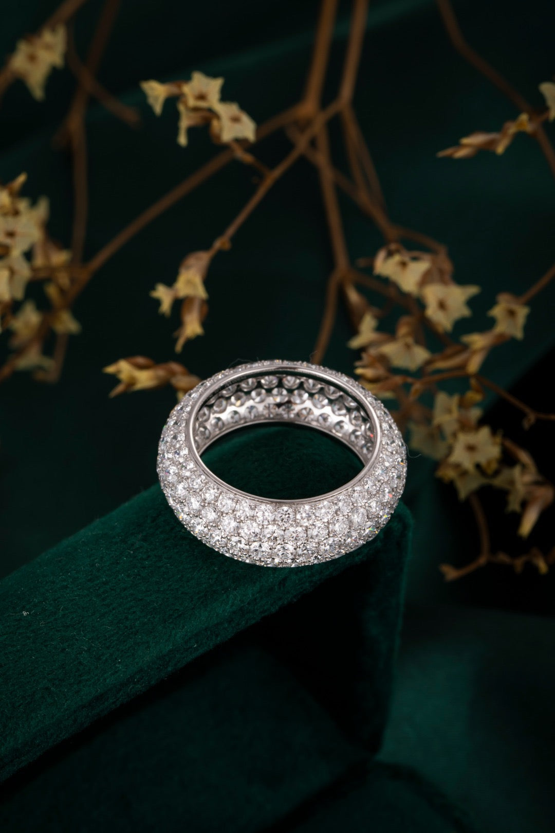 Full Pavé Wide Lab-Grown Diamond Band 5.12CT