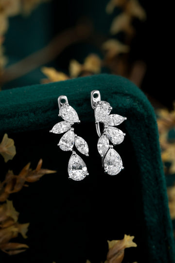 Reversible Pear-shaped Lab-Grown Diamond Studs 1ct