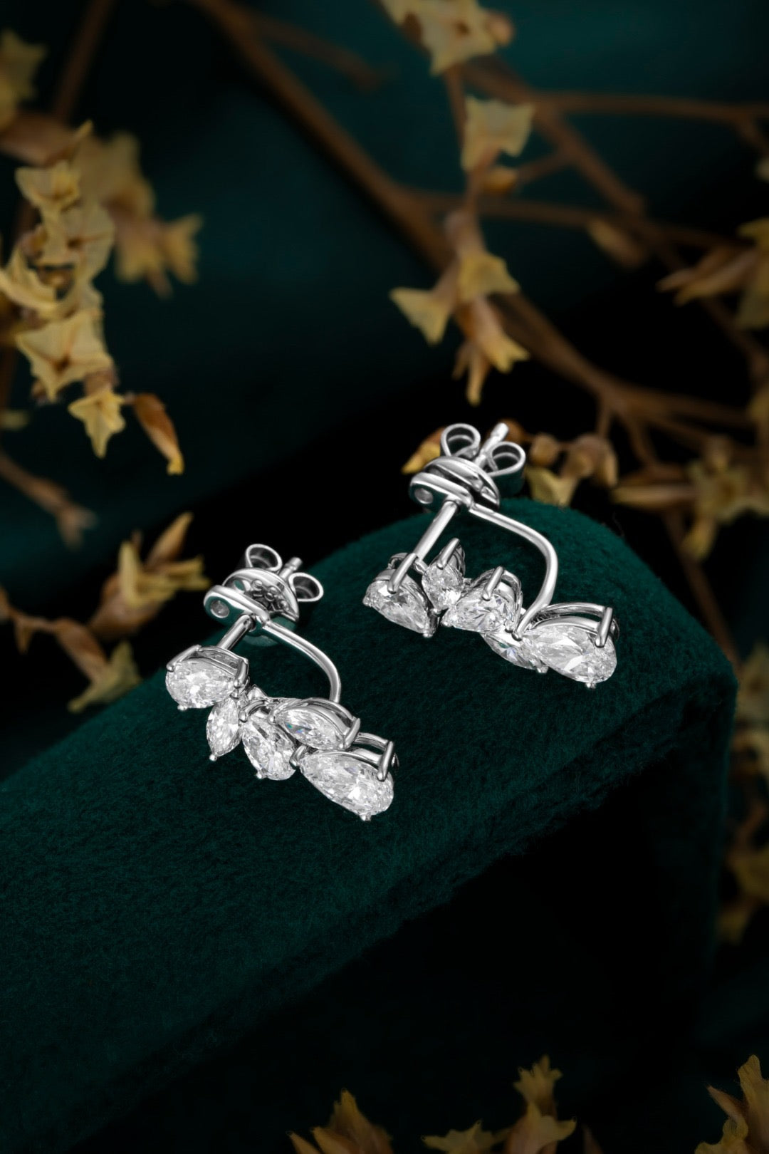 Reversible Pear-shaped Lab-Grown Diamond Studs 1ct