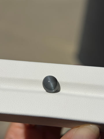 3.32CT Genuine Alexandrite Cat’s Eye Gemstone – Oval Cabochon | Colour Change Stone | Indian Mines