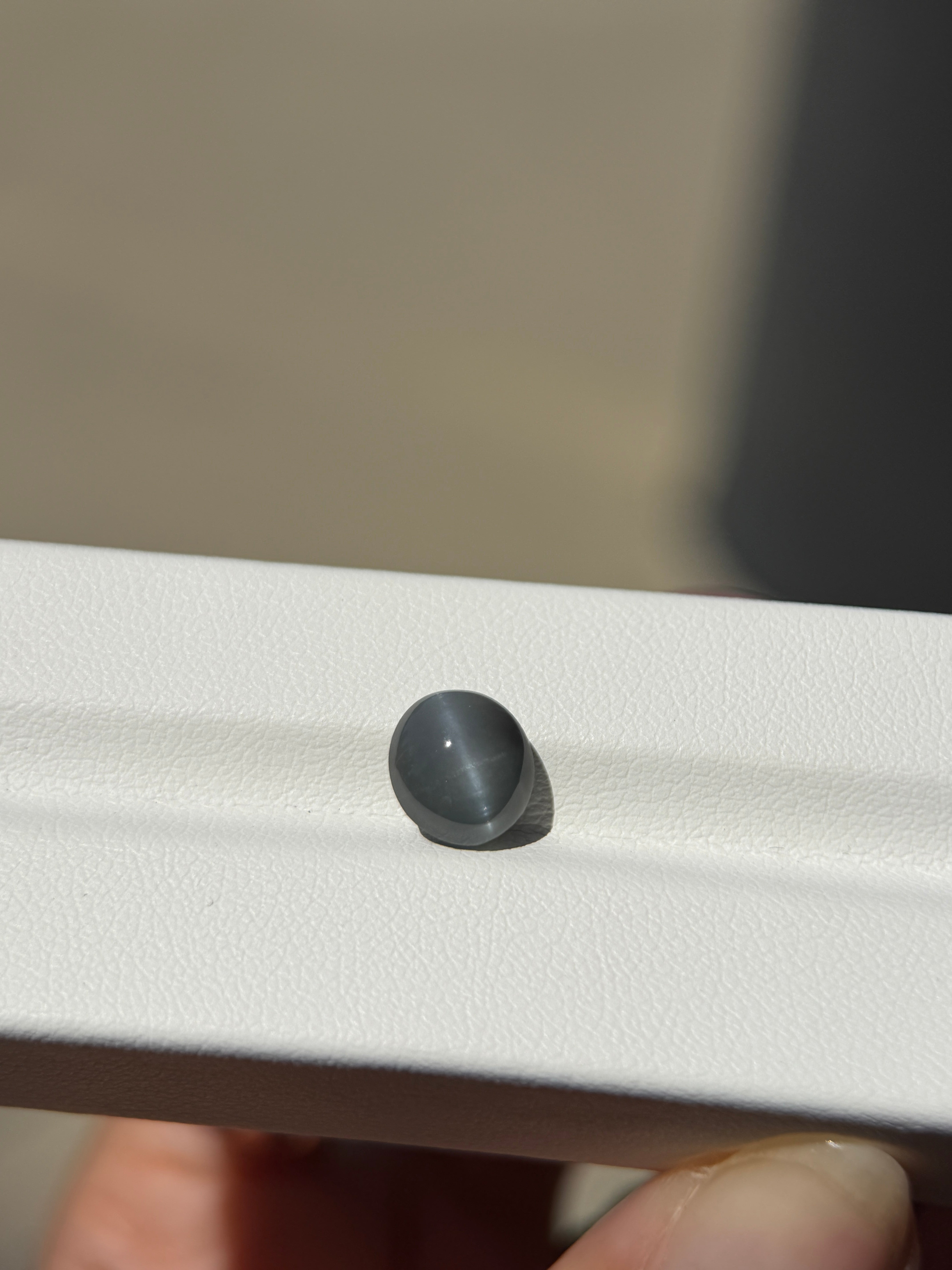 3.32CT Genuine Alexandrite Cat’s Eye Gemstone – Oval Cabochon | Colour Change Stone | Indian Mines