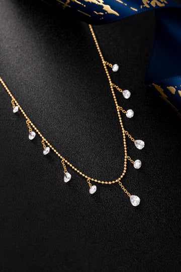 Dainty Diamond Station Necklace 1.64CT