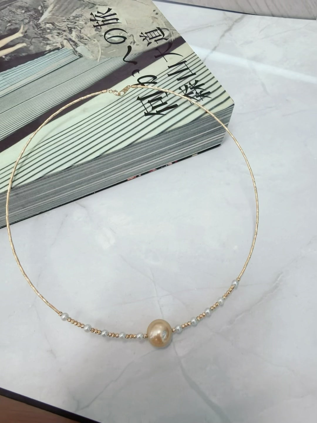 South Sea Golden Pearl  Collar Necklace