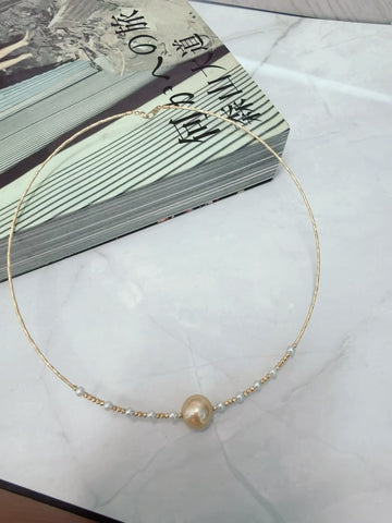 South Sea Golden Pearl  Collar Necklace