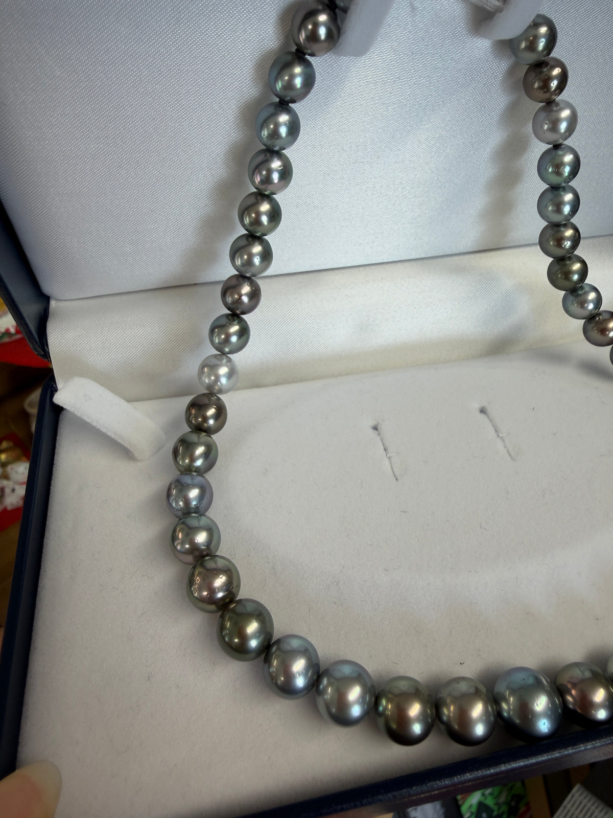 8.6–11.2mm Tahitian Pearl Necklace, 17”