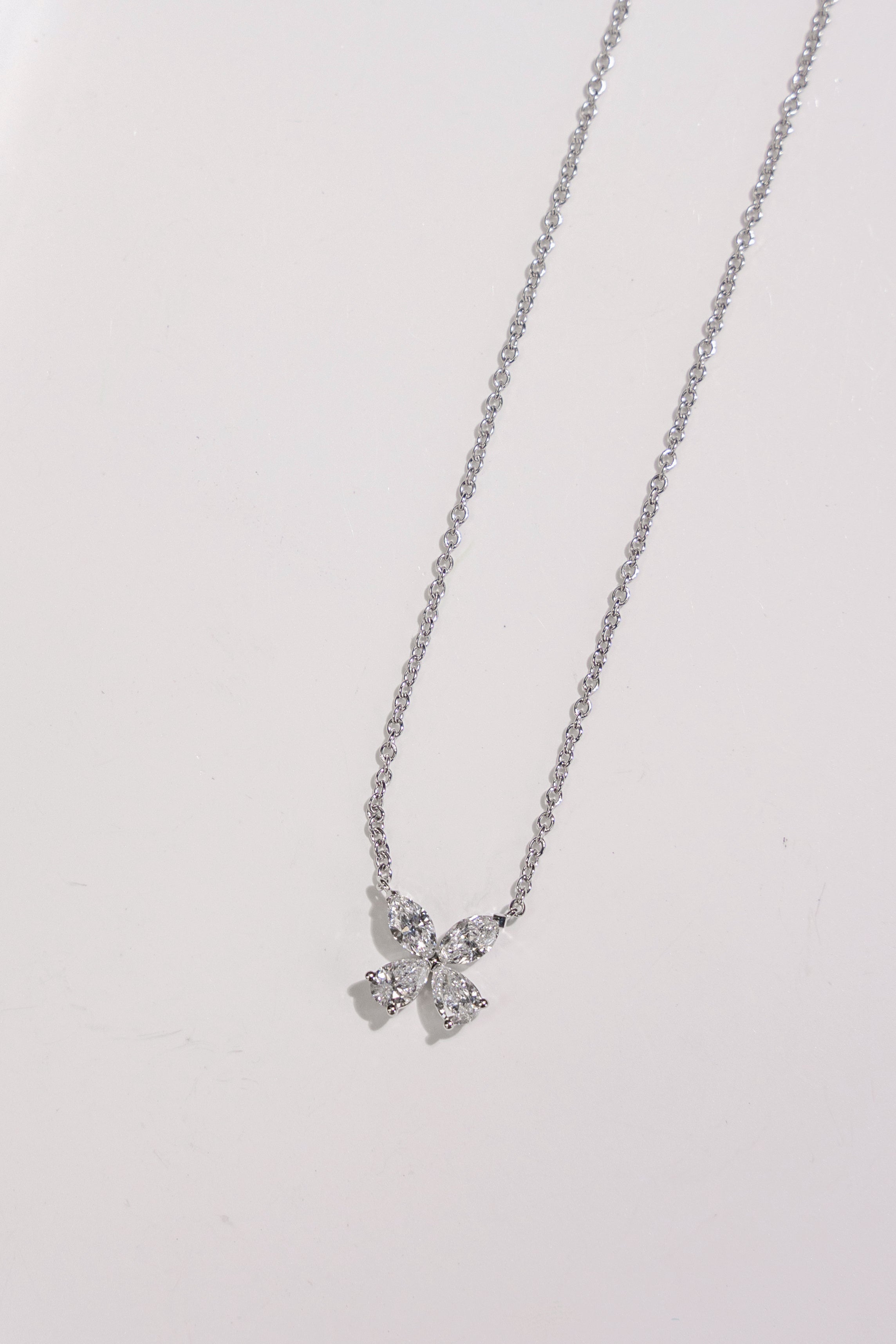 Butterfly Lab-Grown Diamond Pendant Necklace 0.86CT