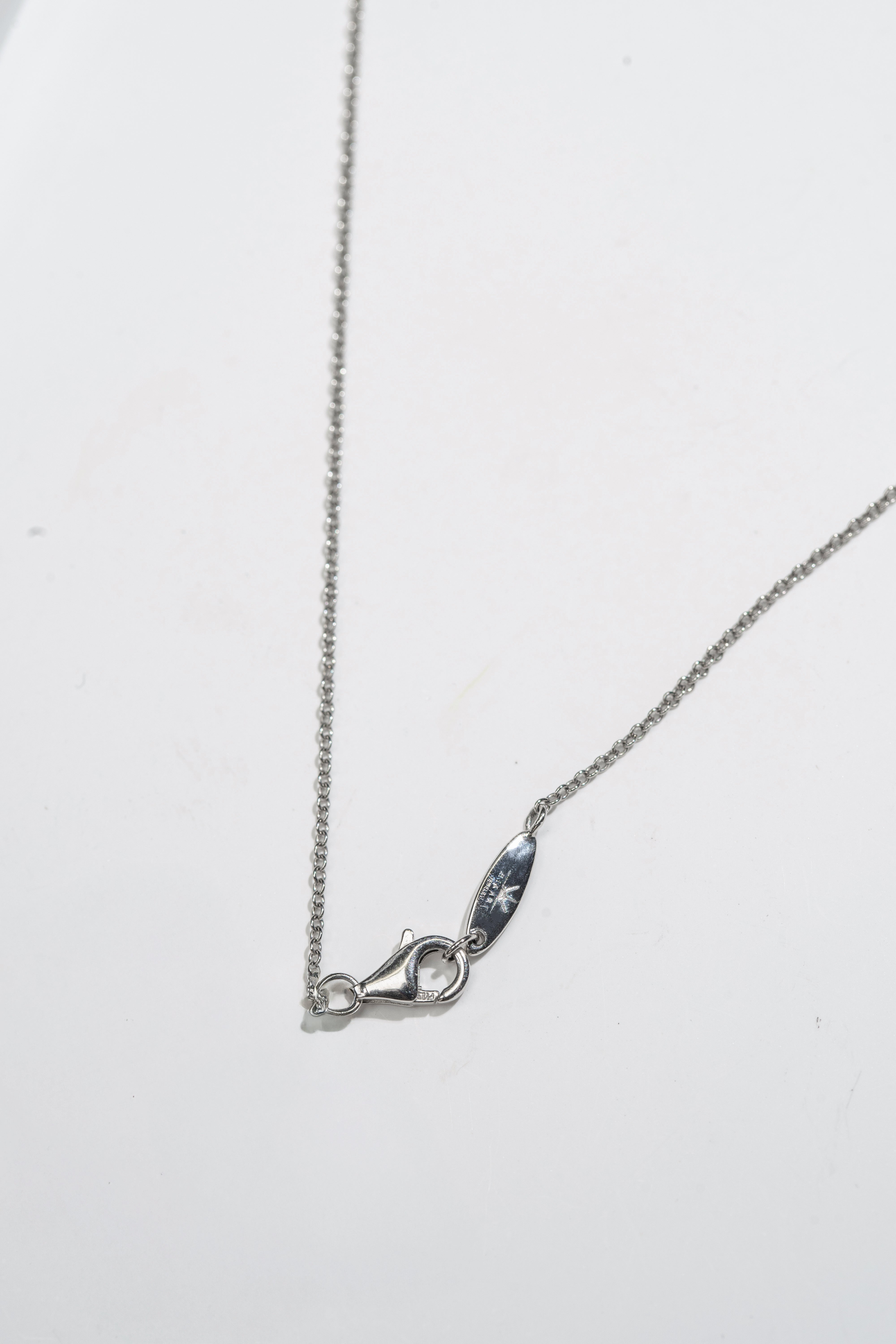 Floral Diamond Cluster Pendant Necklace 1.9CT