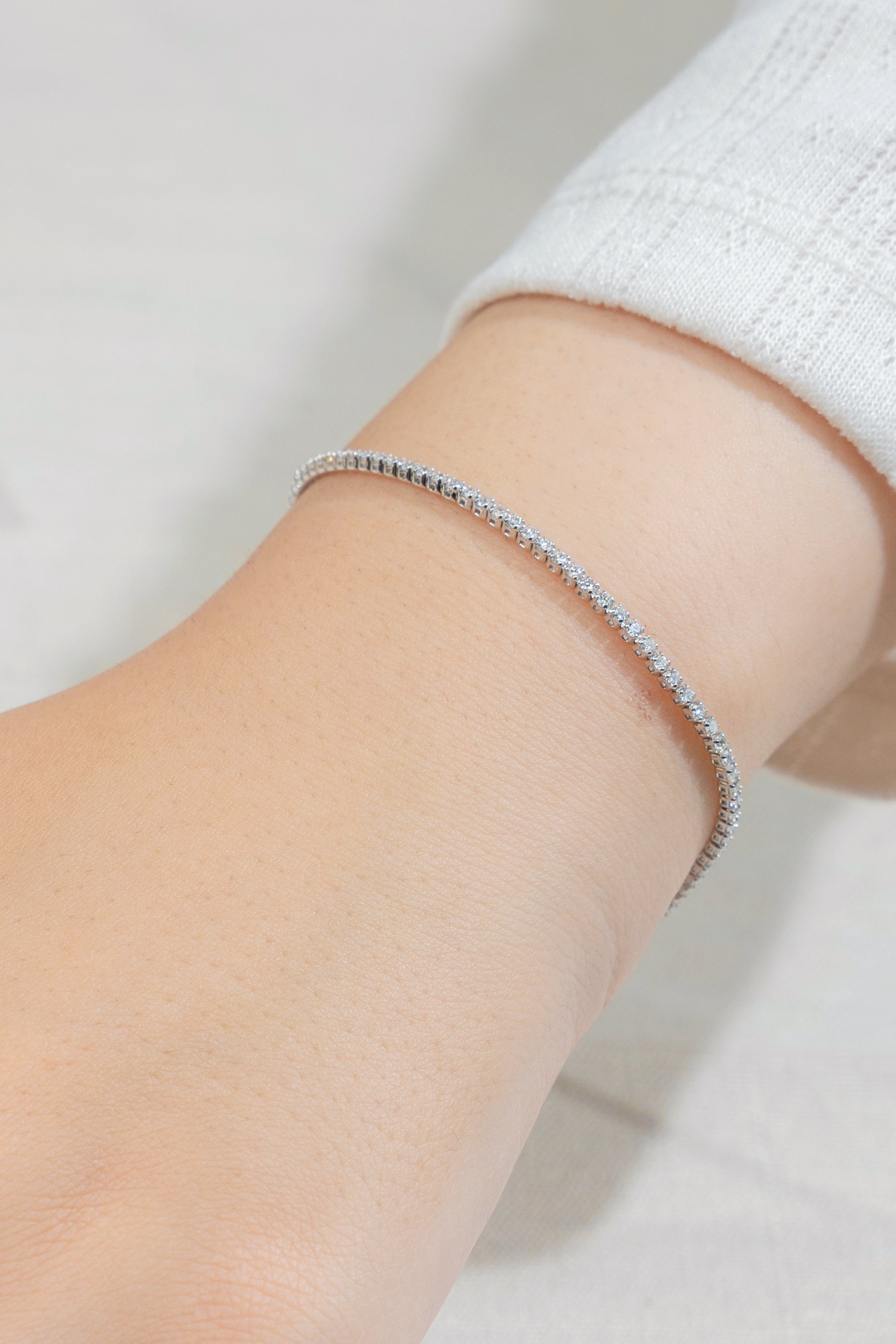 1.32 Carat Lab‑Grown Diamond Tennis Bracelet