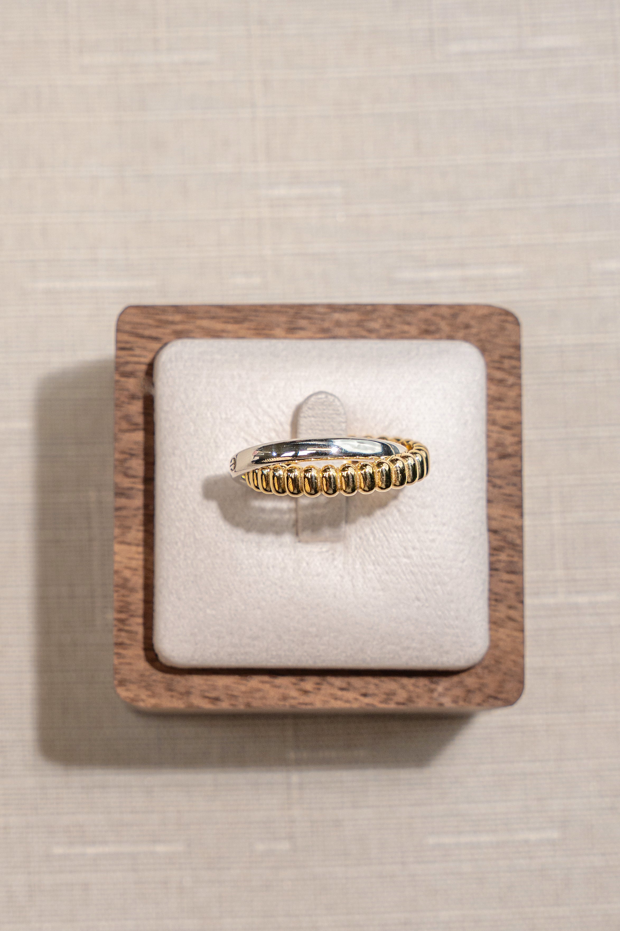 Double-band Ring In Sliver 925