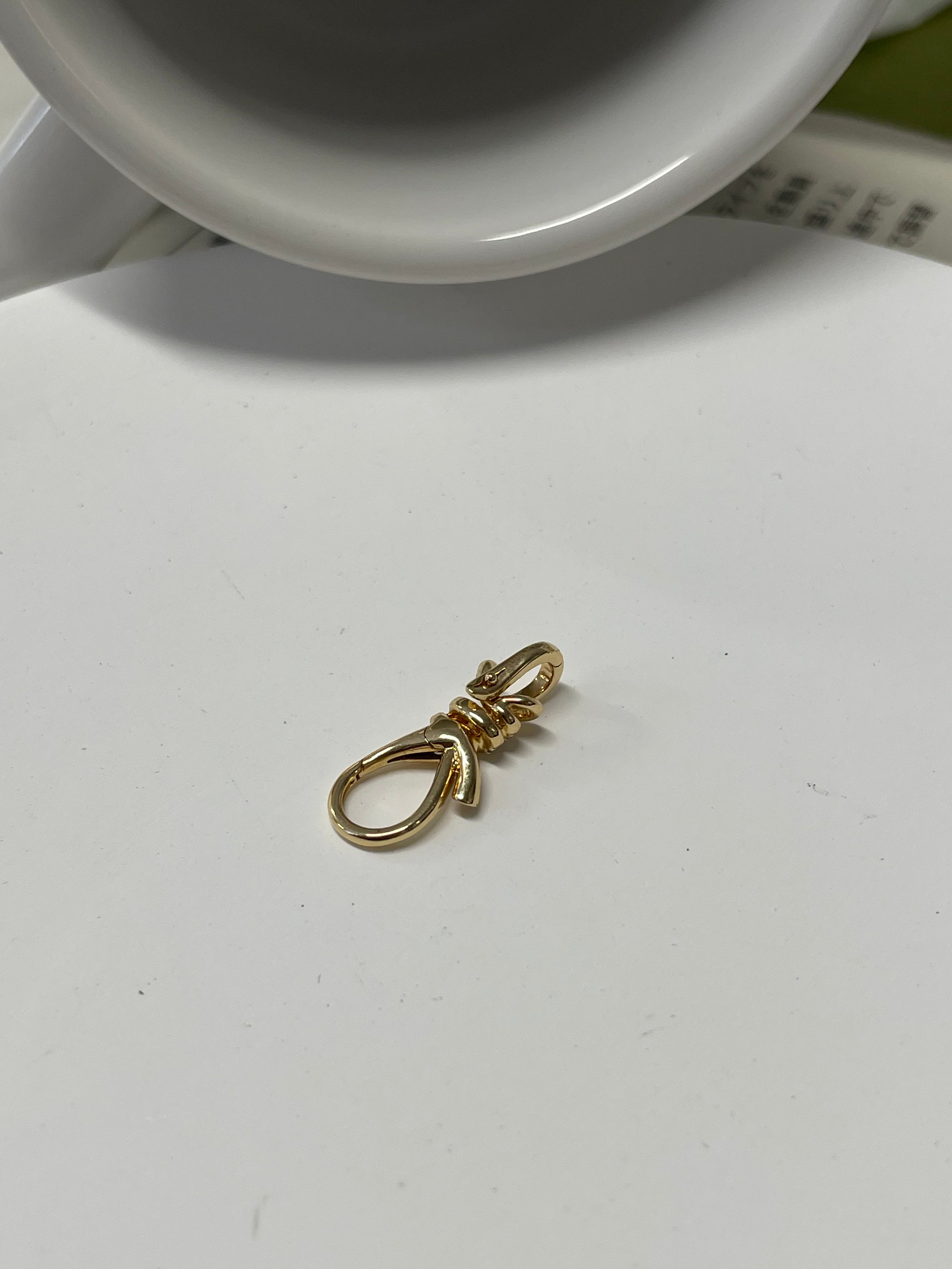 ⭐️Knot‑Style Natural Diamond Multi‑Use Trigger Clasp in 18k