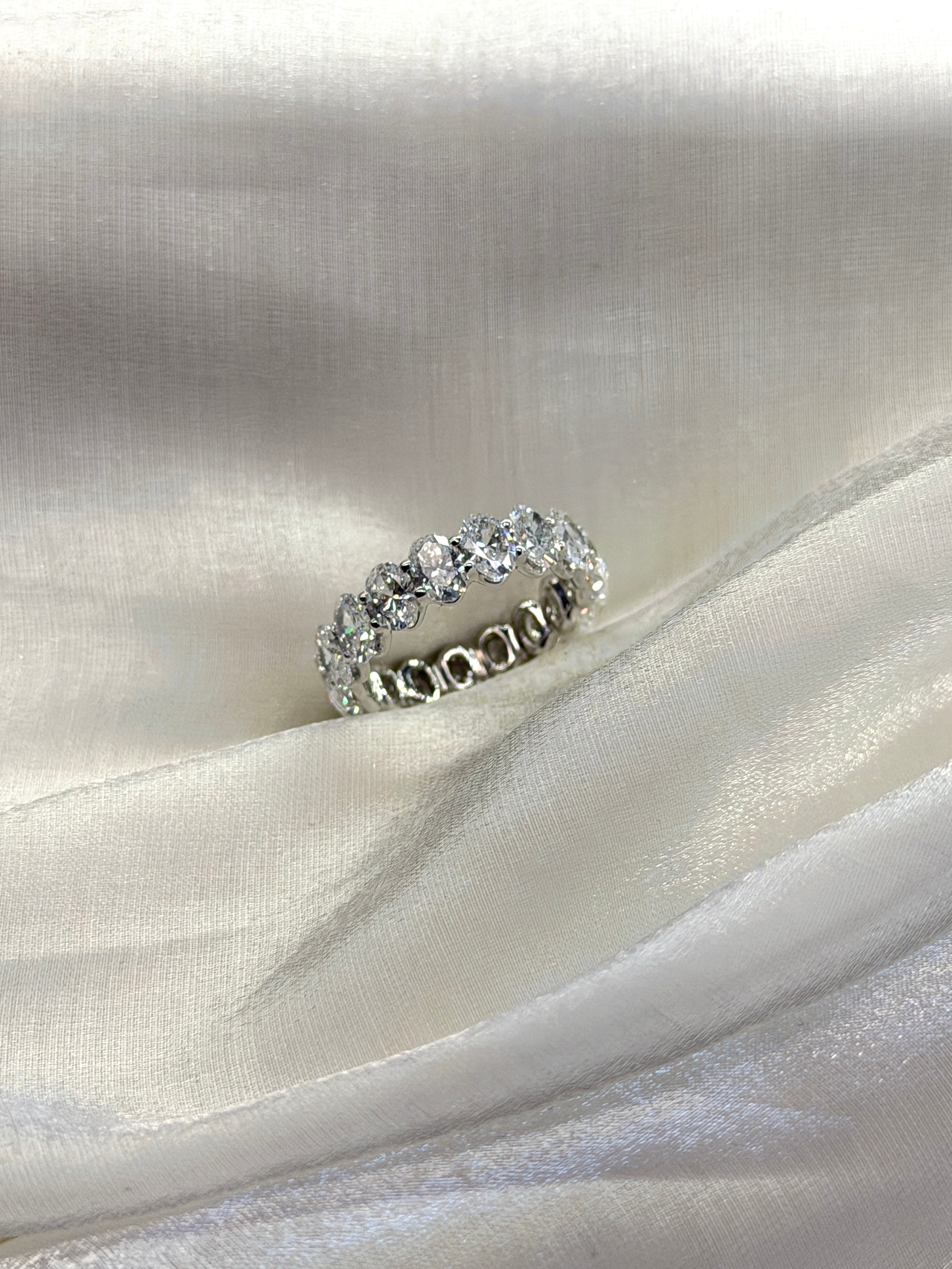 Oval Diamond Eternity Band  5.14CT