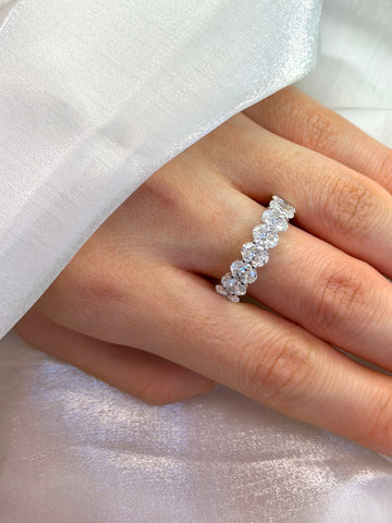 Oval Diamond Eternity Band  5.14CT