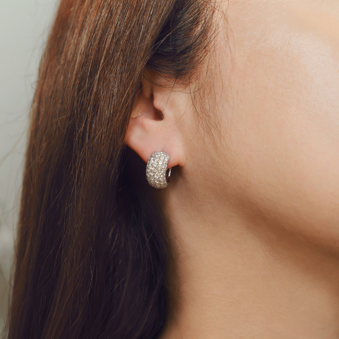 Lab Grown Diamond Pavé Earrings