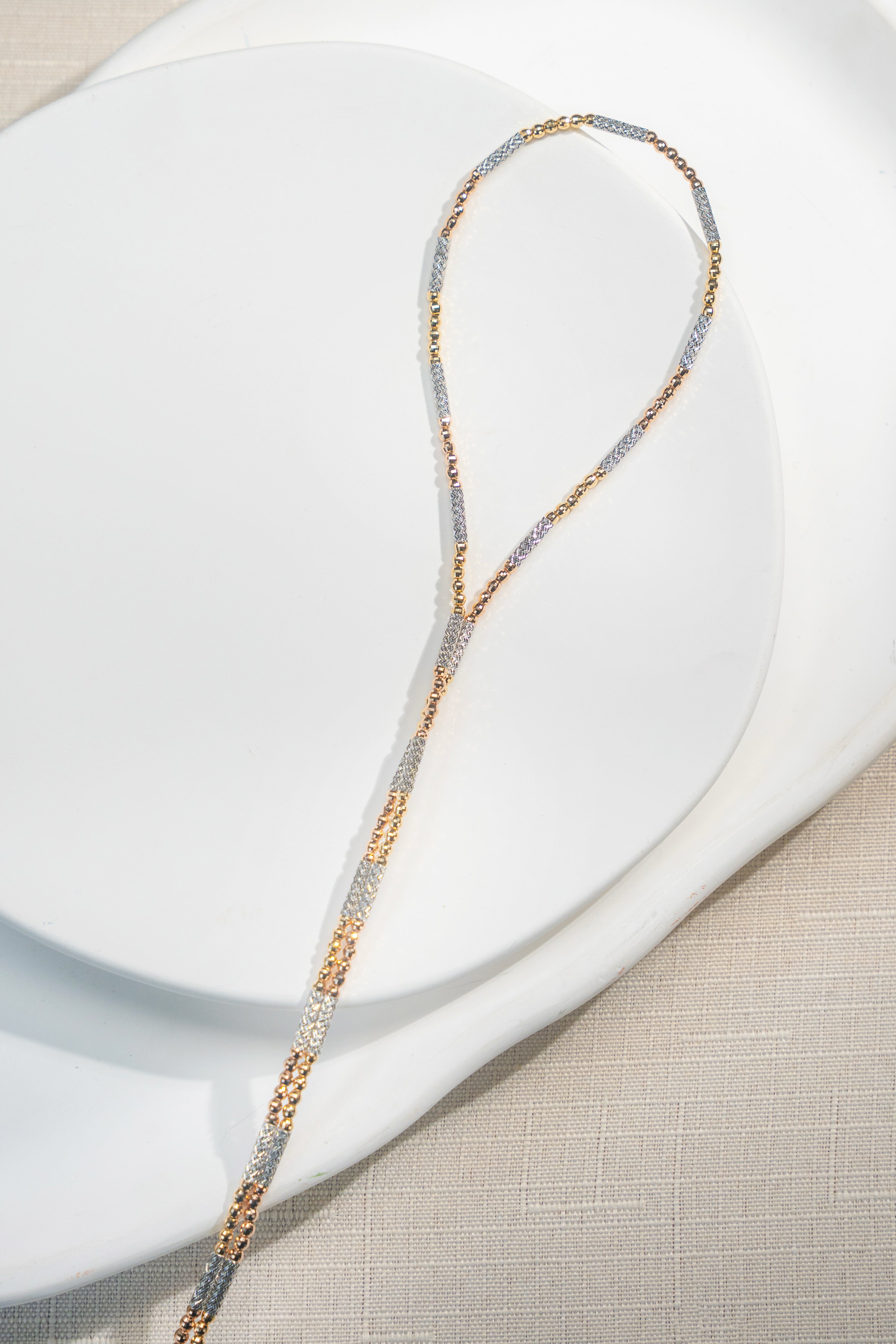 Multi functional three-colour bracelet&necklace