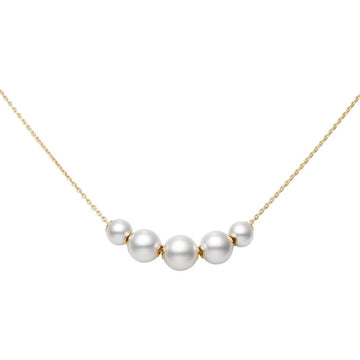 Mikimoto Pearls in Motion Akoya Cultured Pearl Pedant in 18K Yellow Gold