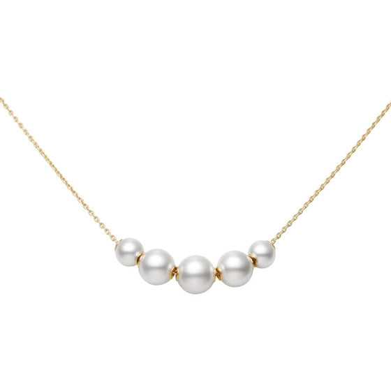 Mikimoto Pearls in Motion Akoya Cultured Pearl Pedant in 18K Yellow Gold