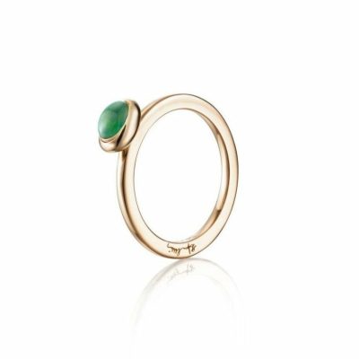 Sormus Efva Attling  | Efva Attling Love Bead Green Agate Sormus